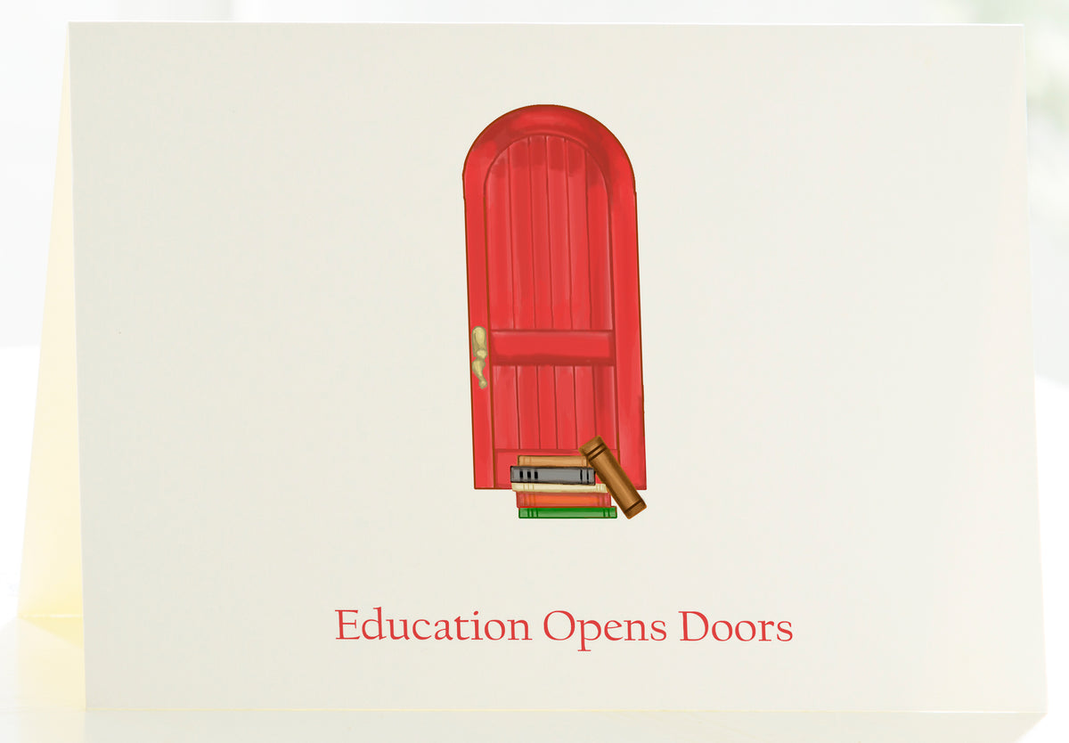 Education Opens Doors - Note Cards