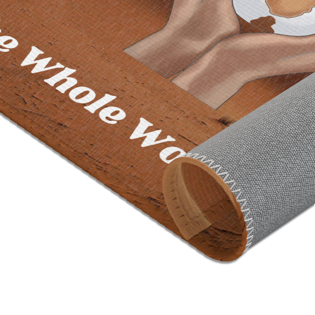 There's nothing like an inspirational quote area rug to give life to your space. This 24x36 beauty will make a bold statement of empowerment in any room in your home.