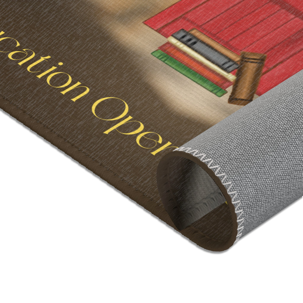 There's nothing like an inspirational quote area rug will give life to your space. This 24x36 beauty serves as a reminder to the power of education in any room in your home.