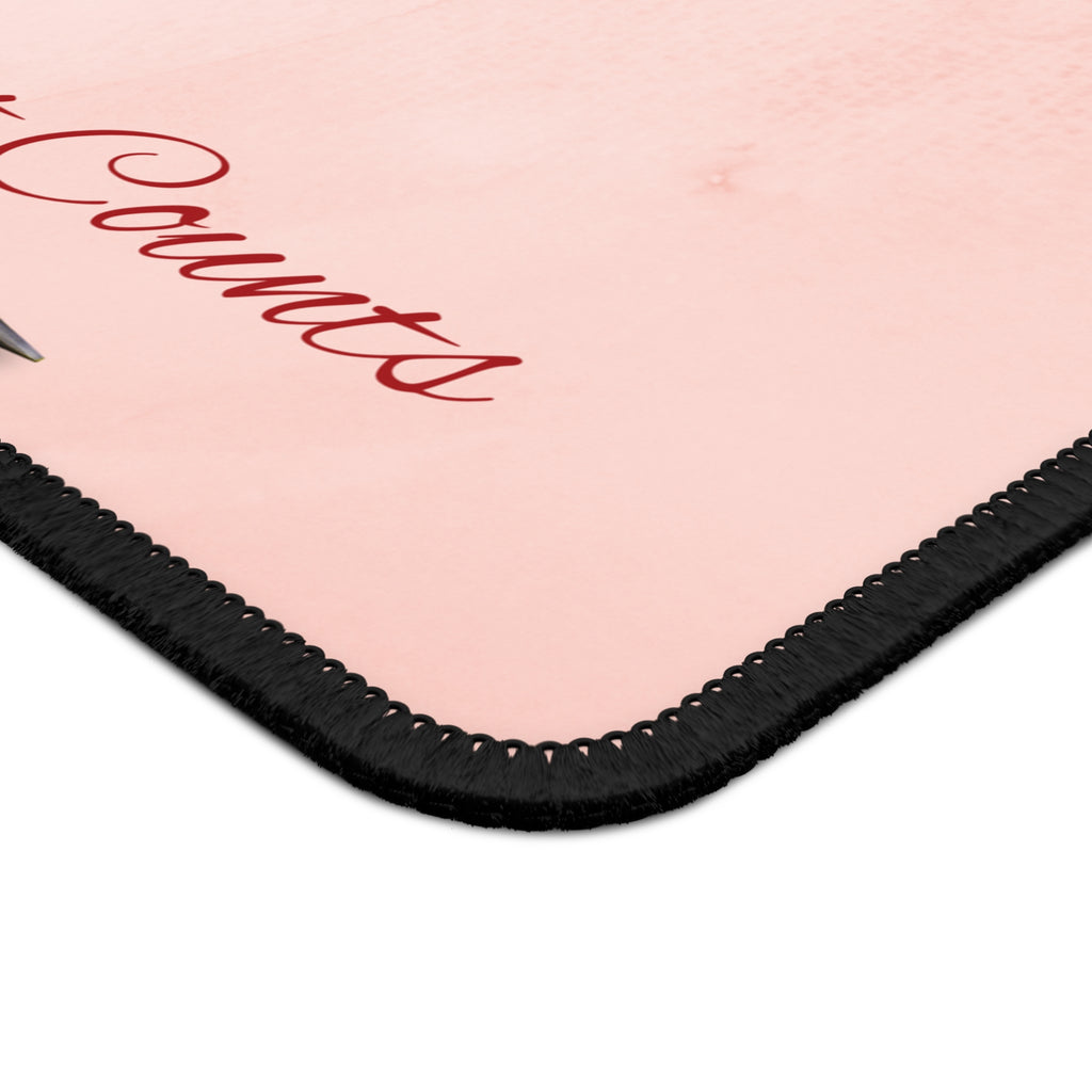 Whether working hard or simply browsing, our 9x7 inch mouse pads are the perfect pop of inspiration for your desk.