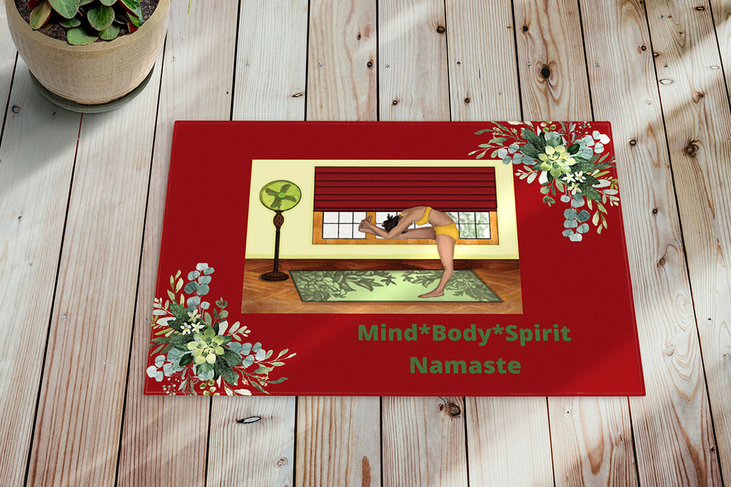 There's nothing like an inspirational quote area rug to give life to your space. This 24x36 beauty will make a bold statement of wellness in any room in your home.