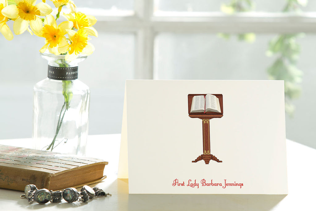 Member of the Clergy - Set of 25 Personalized Note Cards