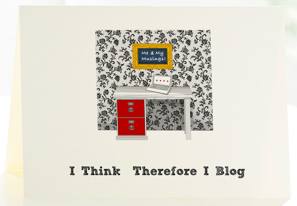 I Think, Therefore I Blog - Set of 6 cards