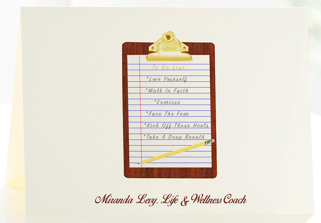 The Life Coach - Set of 50 Personalized Note Cards