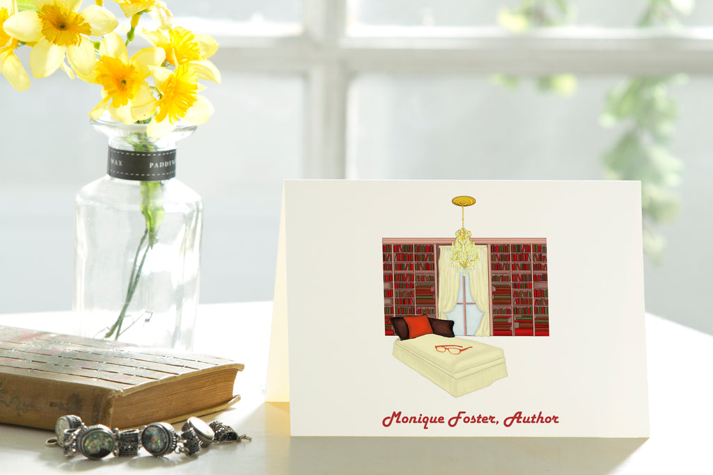 The Author - Set of 50 Personalized Note Cards