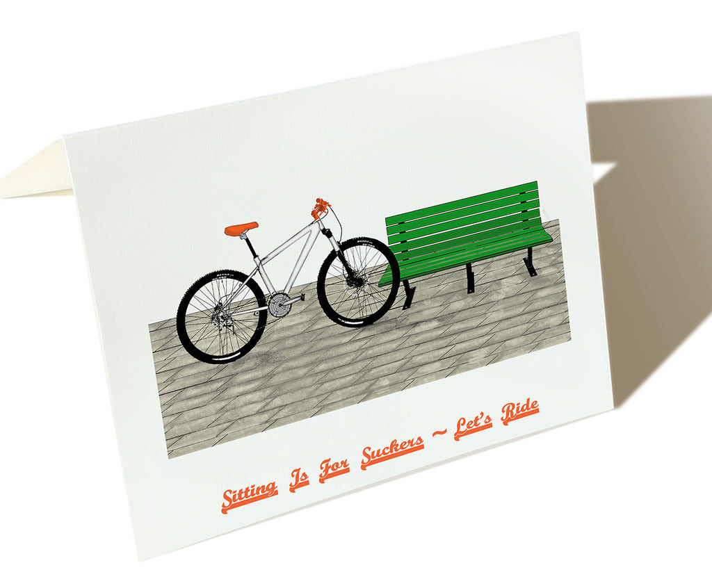 Sitting Is For Suckers, Let's Ride - Set of 6 Cards