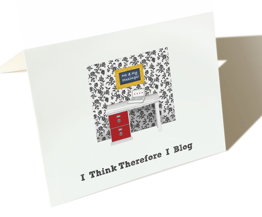 I Think, Therefore I Blog - Set of 6 cards
