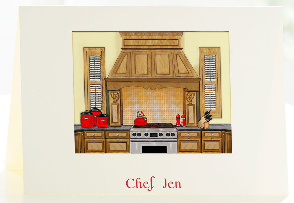The Chef - Set of 50 Personalized Note Cards