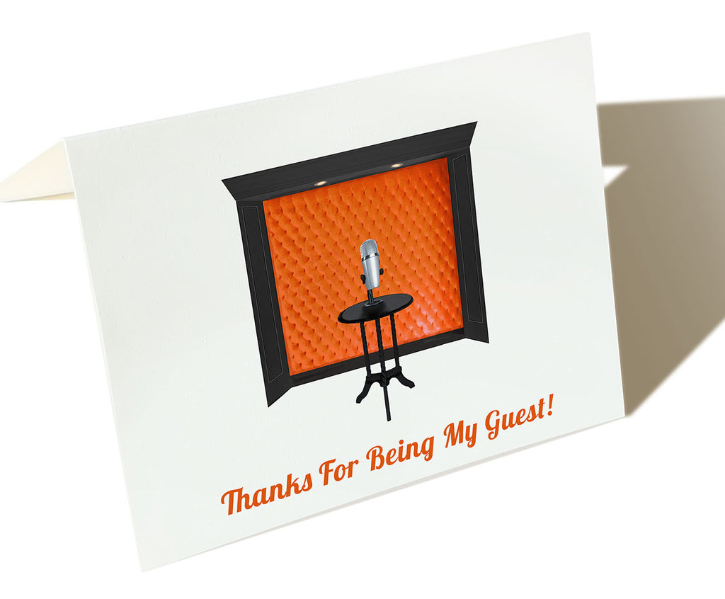 The Podcaster - Set of 50 Personalized Note Cards