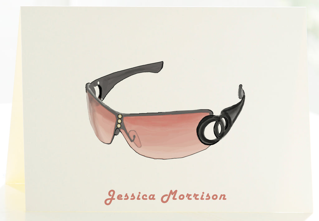 Sunglasses - Set of 25 Personalized Note Cards